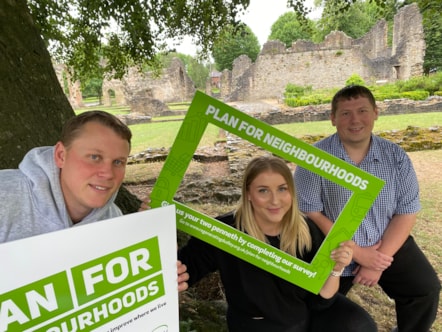 Paul Crofts, vice chair of Dudley Neighbourhood Board, Lauren Burgess Primrose Hill Community Church and Councillor Simon Phipps, cabinet member for economy and infastructure