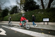 TfL Image - Cyclists on Bayswater Road: TfL Image - Cyclists on Bayswater Road