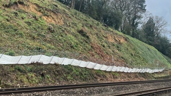 Farnborough landslip site: Farnborough landslip site