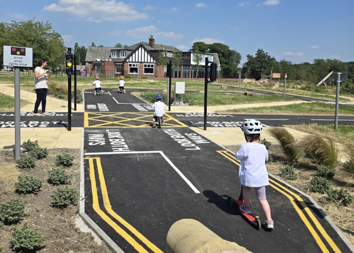 Temple Newsam bike park 5: Children of all ages and abilities can develop their confidence, riding skills and ability to read traffic signs at the new bike park.