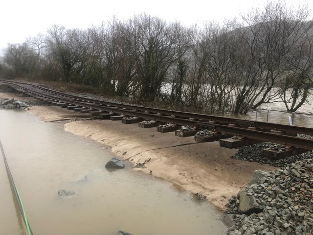 Storm Ciara: Damage to the Conwy Valley Line: Conwy Valley Line 4