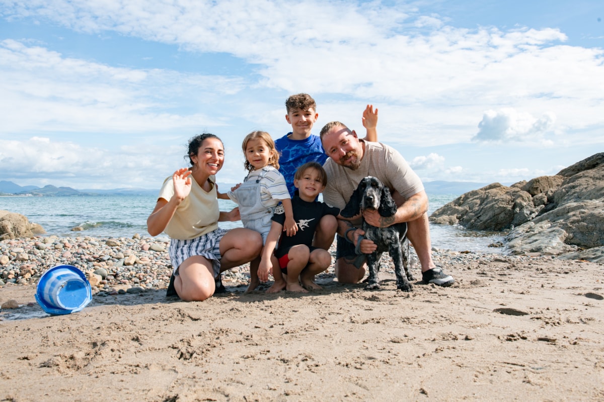 Family time at Hafan y Mor