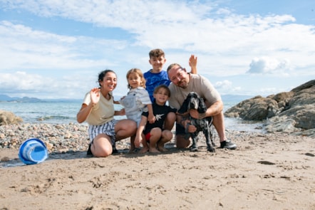 Family time at Hafan y Mor