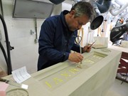Queen's birthday bench: Graham Campbell, Stonemason / Training Manager, Elgin Conservation Centre