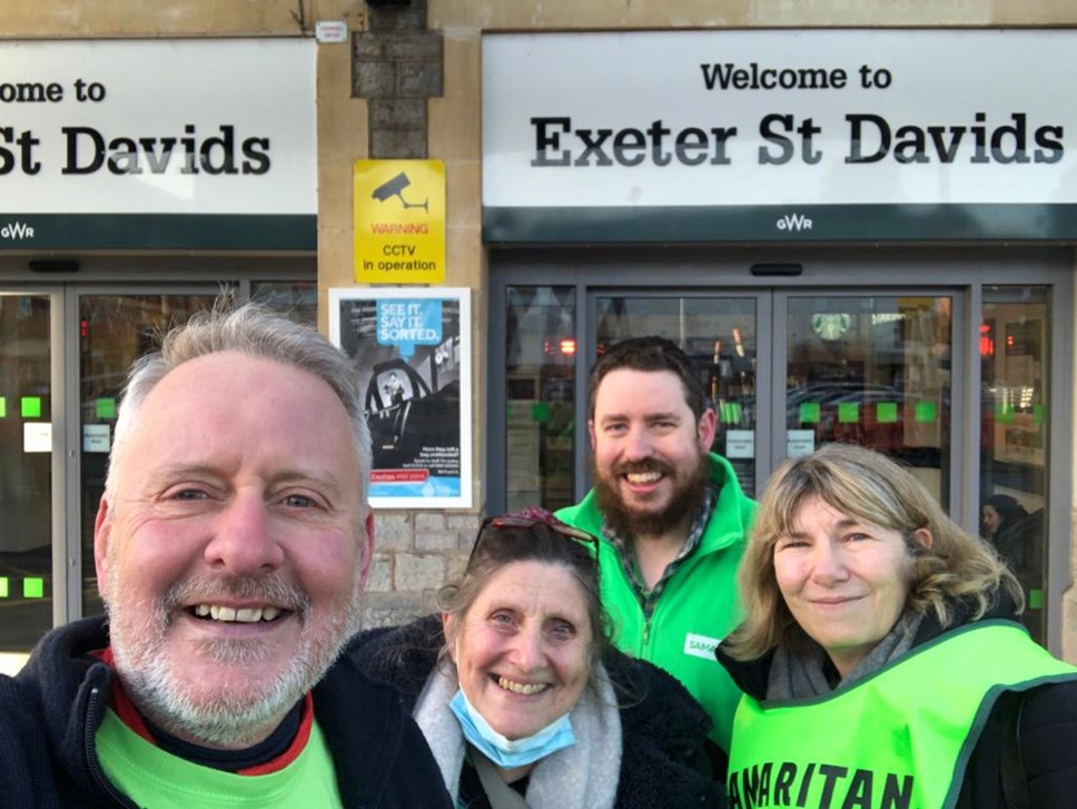 Exeter St Davids Station Samaritans volunteers