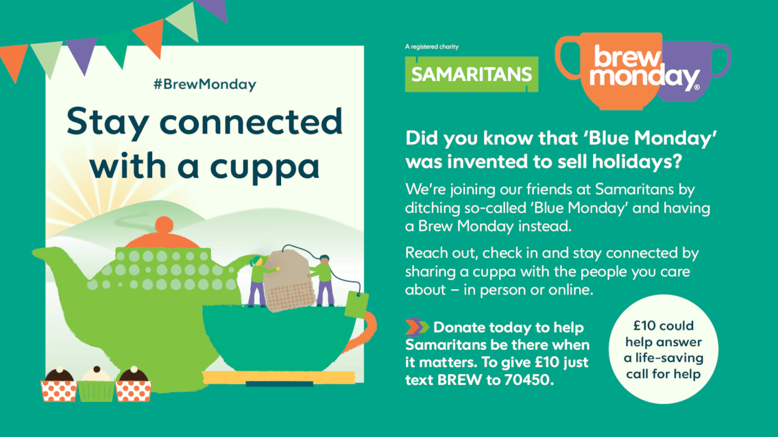 Rail industry rallies for Samaritans Brew Monday: BM digital screen