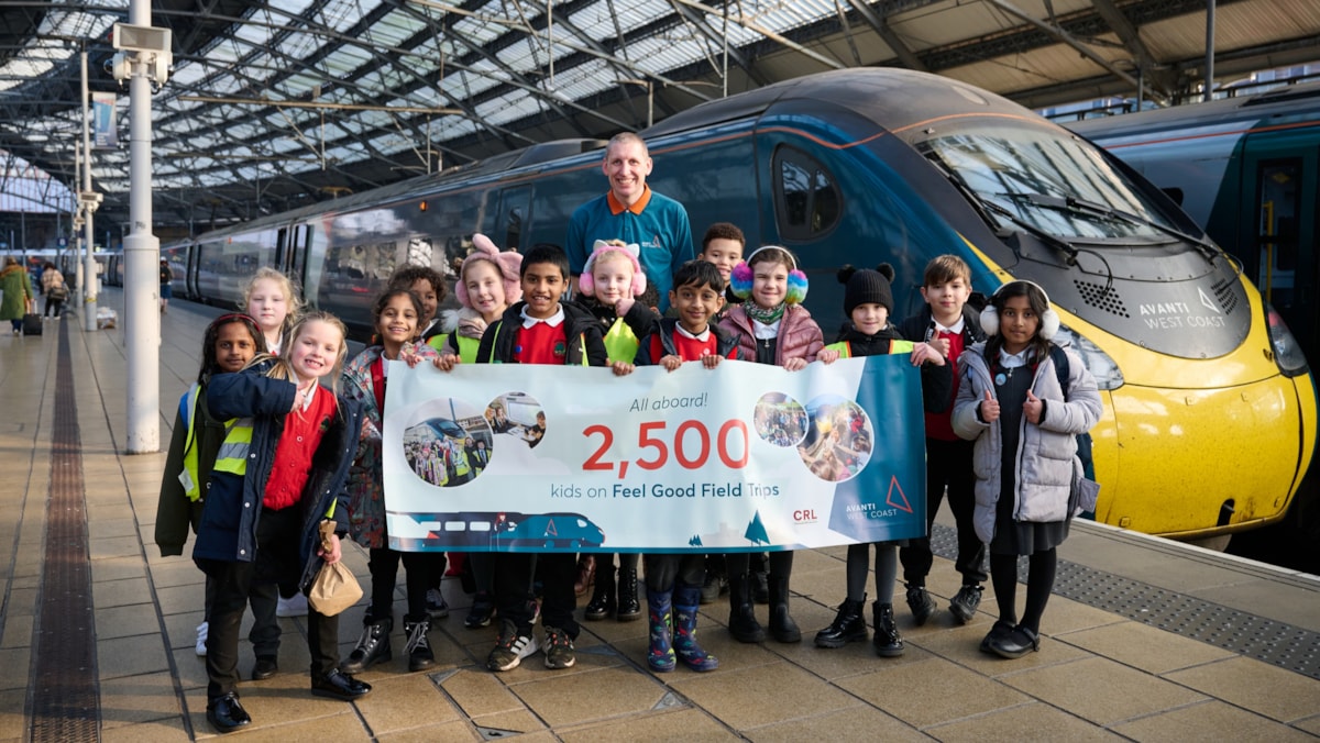 Avanti West Coast celebrates 2,500 pupils enjoying Feel Good Field Trips