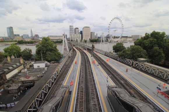 Platform works at Charing Cross