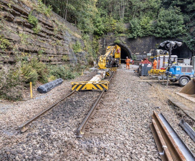 Gledholt tunnel track work sep 26