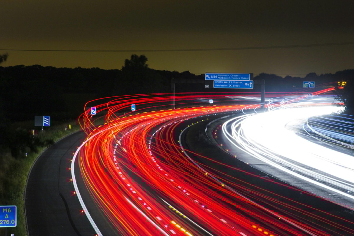 motorway night time