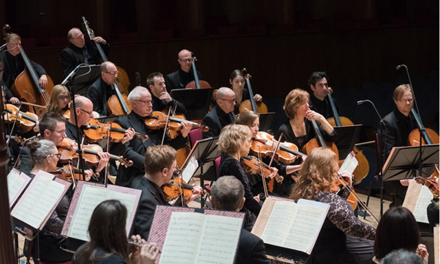 Royal Liverpool Philharmonic Orchestra strings section