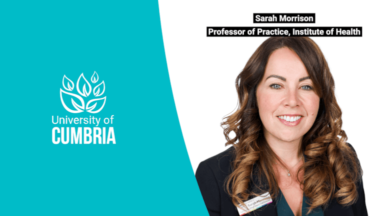 Lancashire health leader appointed as a University of Cumbria Professor of Practice