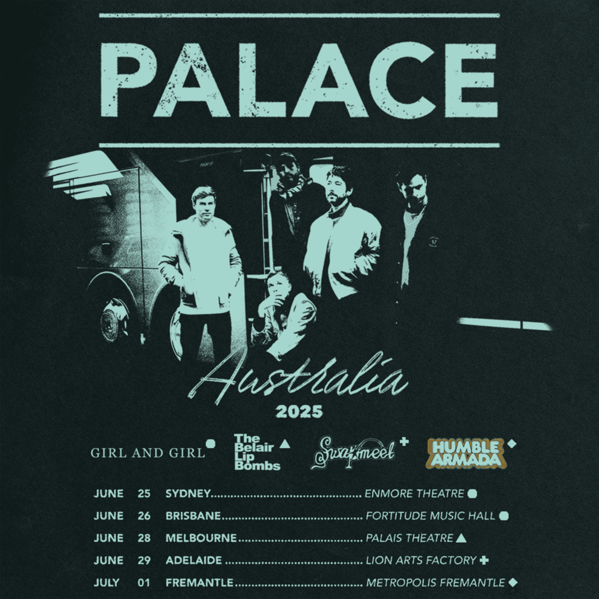 Palace - Australia Tour Supports 2025