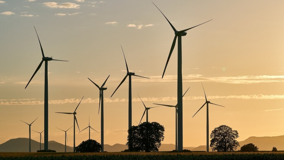 wind farm sunrise cropped