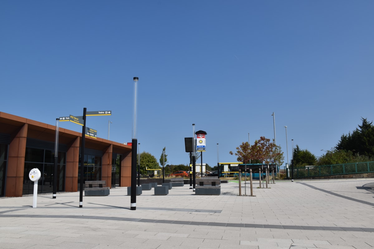 The new facilities built at Lea Green station