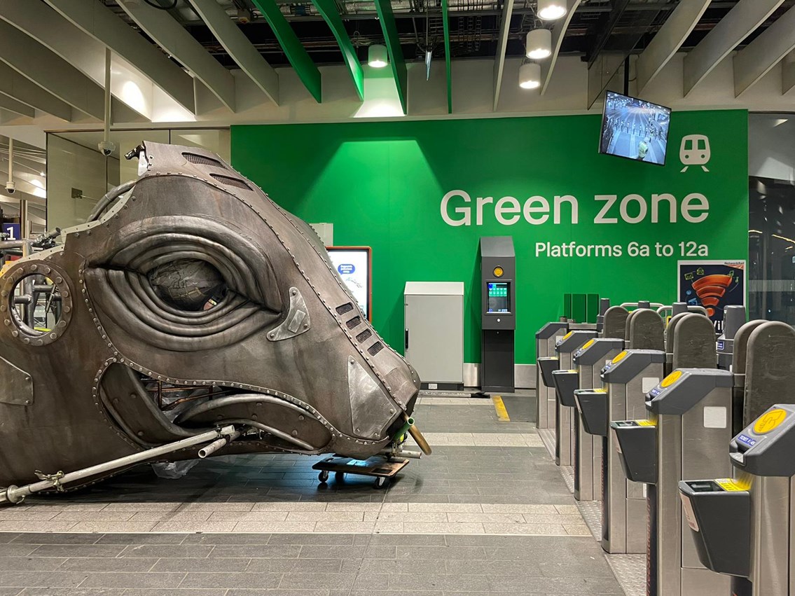 Ozzy's head about to be lifted over ticket gate line on Friday 7 July at 1.30am