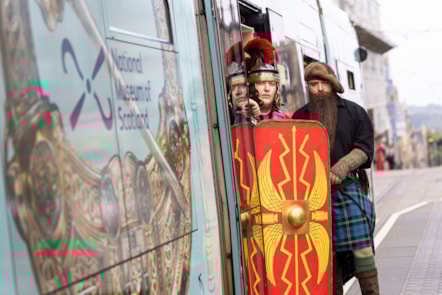 The National Museum of Scotland Tram launched this morning, 4 July. Photo (c) Duncan McGlynn (6)