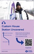 TfL Image - Elizabeth line station audio guide Custom House: TfL Image - Elizabeth line station audio guide Custom House