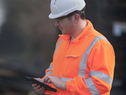 Network Rail track worker