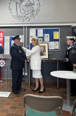 Euros Edwards presented with a BEM