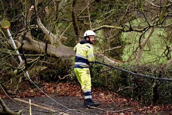Storm Isha damage - Photo Credit - Northern Ireland Electricity Networks / Aurora PA / ENA - 22 January 2024 (5)