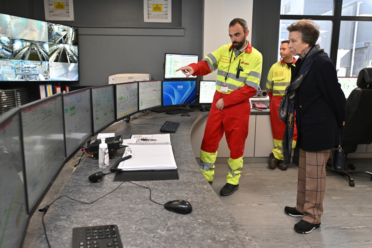 HRH The Princess Royal visits Blackburn Meadows renewable energy plant in Sheffield.
2nd October 2024