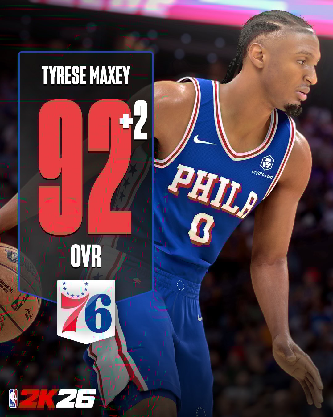 NBA 2K26 Ratings Update 3 - Tyrese Maxey 2