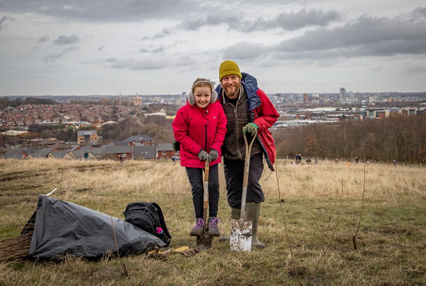 Council sets out ambitious targets to almost double tree cover in Leeds by 2050.: LCC Tree Planting 39