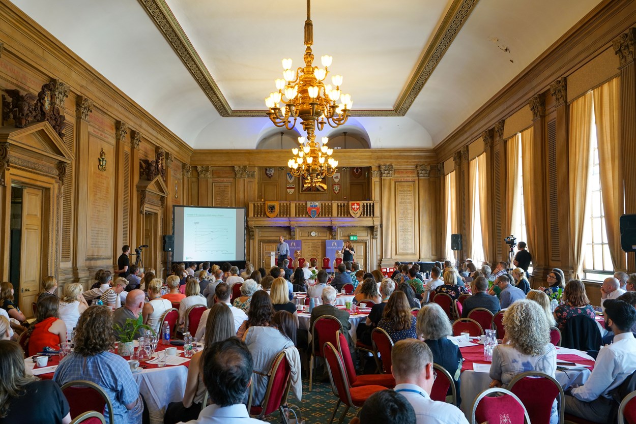 Marmot launch 3: Guests gathered in the banqueting suite at Leeds Civic Hall for the Marmot partnership launch.