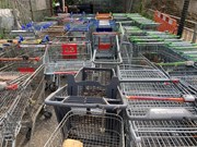 143 shopping trolleys at Doughty Road Depot in Grimsby 02