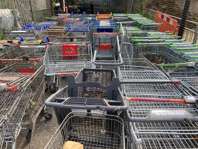 143 shopping trolleys at Doughty Road Depot in Grimsby 02