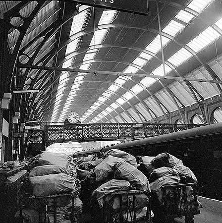 Handyside Bridge: Archive photos of the Handyside Bridge at King's Cross station, made famous in the Harry Potter films.  The bridge has been donated to the Mid-Hants Railway following its removal from King's Cross as part of the £500m redevelopment