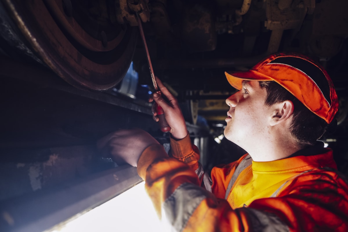 Matthew Hardy, a Year 2 Fleet Engineering Apprentice at Etches Park
