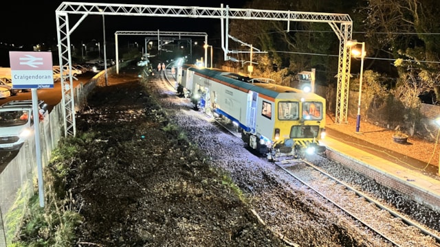 £3m West Highland Line engineering works completed on time: WHL Eng Works Nov 2024 Craigendoran (3)