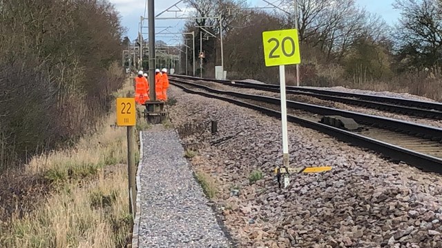 Emergency rail works to take place at Ingatestone to repair embankment: Ingatestone Bank Slip2