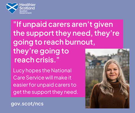 Lucy - Unpaid Carer - Facebook Image
