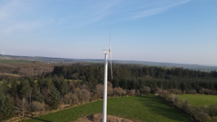 Skanda Vale's Wind Turbine from last year's Ynni Cymru funding