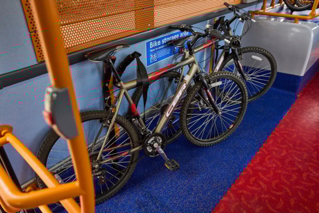 TfL Image - Silvertown Tunnel Cycle Shuttle service - bike storage area (2)