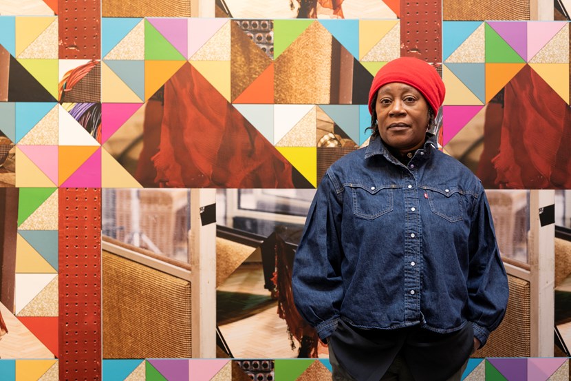 Gallery going for gold with award-winning musical exhibition:  03  Artist Sonia Boyce standing in room 5 at the British Pavilion, 2022, Image  Cristiano Corte  © British Council (1) (1)