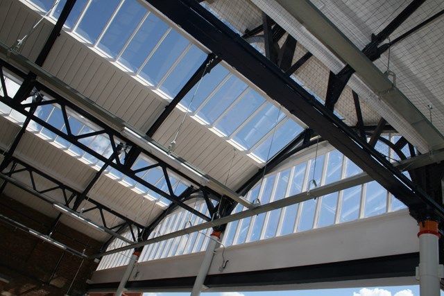 Portsmouth & Southsea Roof: The 160 year old glass roof at Portsmouth and Southsea station has been completely replaced, resulting in a lighter, brighter concourse for the thousands of passengers who pass through it each day.