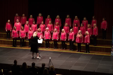 The Capricorn Singers on stage