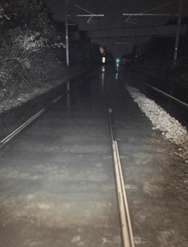Flooding on the railway - Poulton-le-Fylde (24 October): Flooding on the railway - Poulton-le-Fylde (24 October)