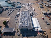 Solar panels at Portsmouth International Port