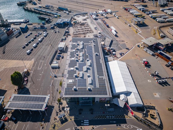 Solar project at Portsmouth's port is powering ahead: Solar panels at Portsmouth International Port