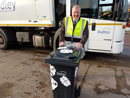 cllr damian corfield promotes christmas bin collection dates