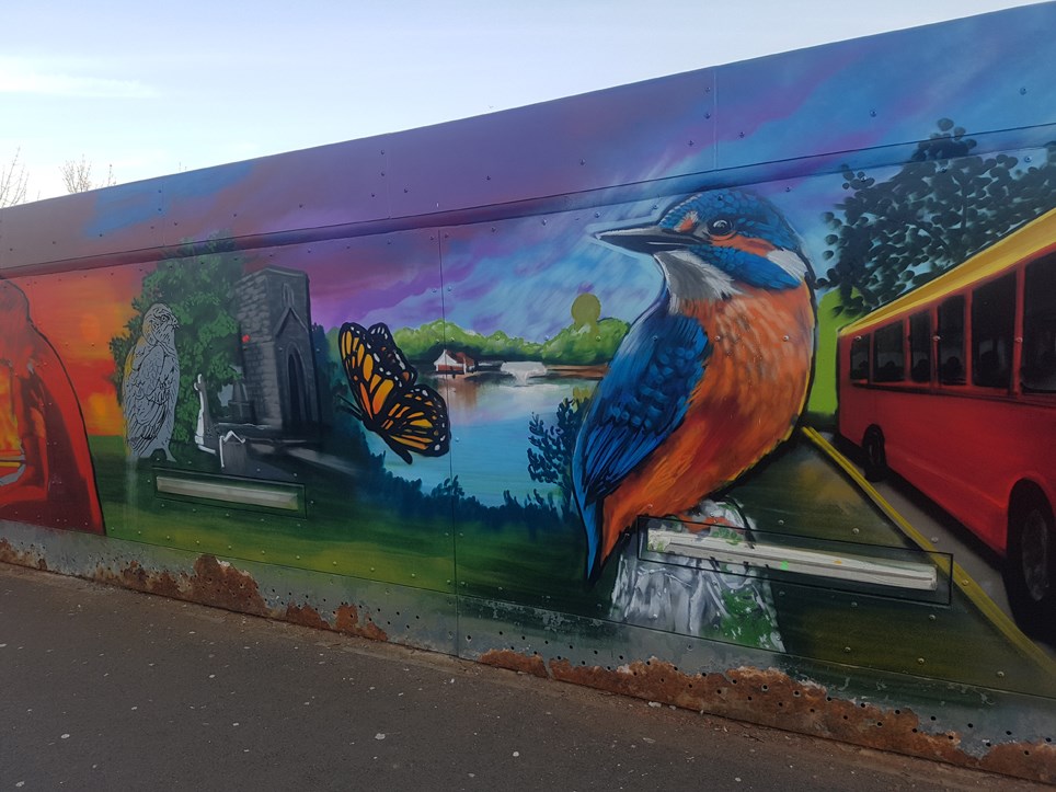 St Helens Footbridge Mural 3