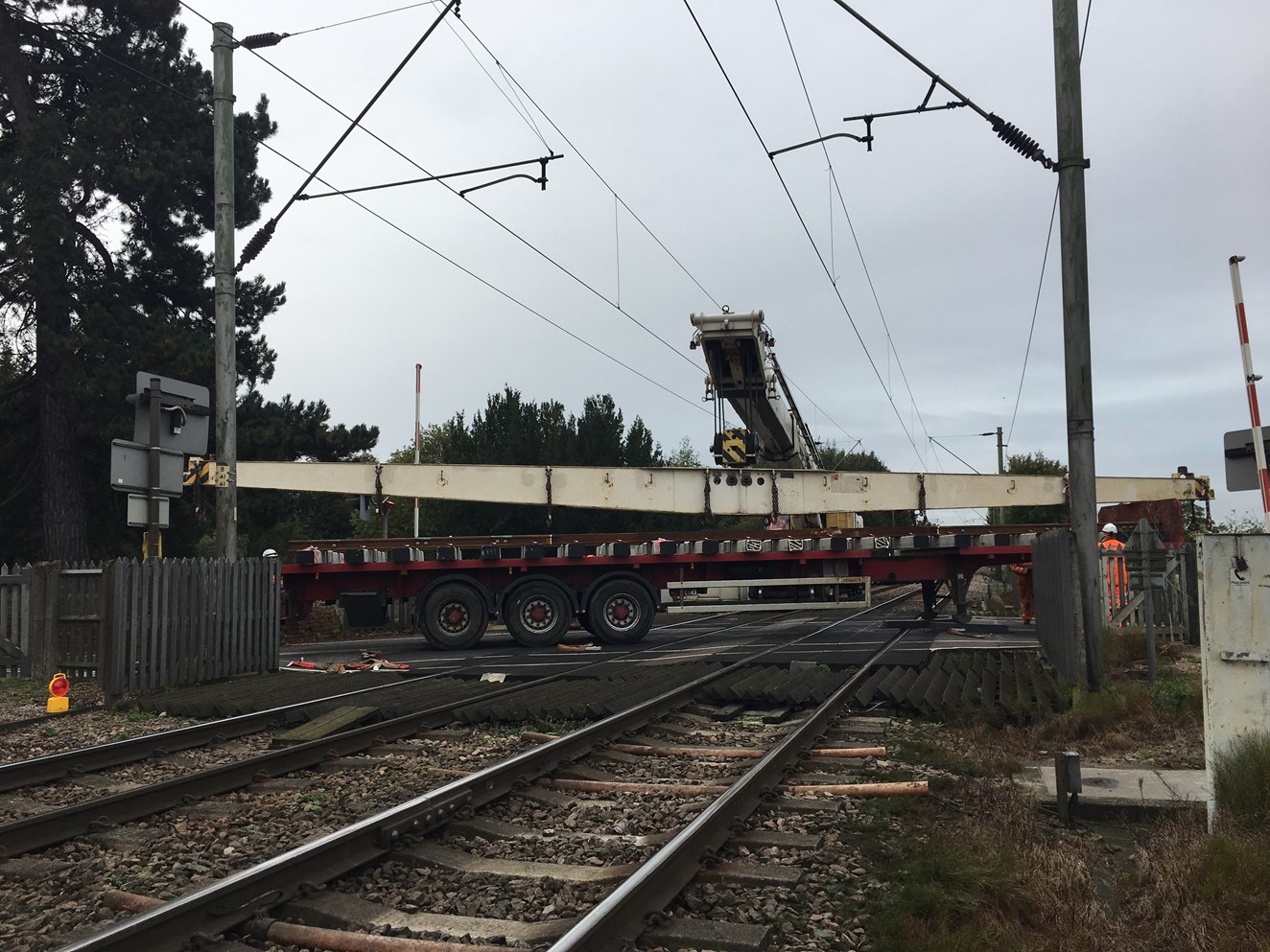New track arriving on site at Kelvedon