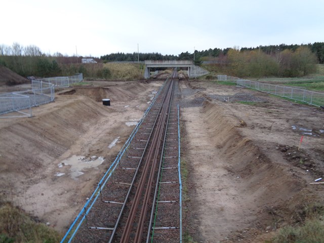 Dalcross Dec: Work progress at Inverness Airport station December 2021