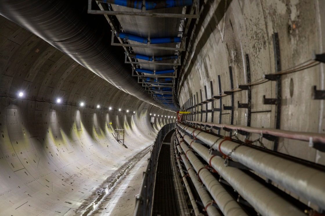 HS2's Northolt Tunnel being bored by TBM Anne from the Victoria Road Crossover Box