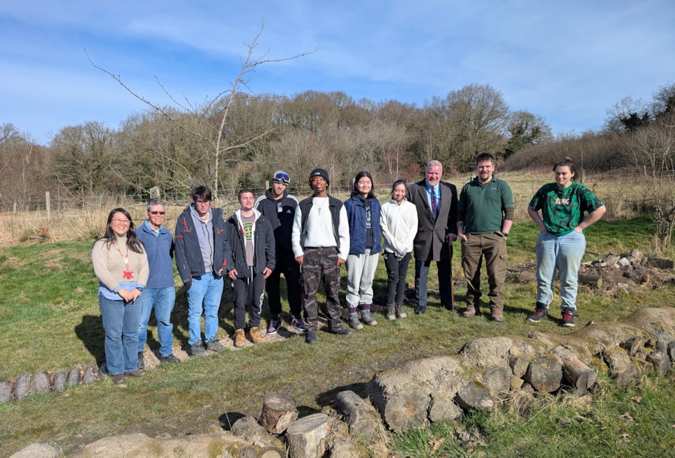 Young people from the King's Trust at Saltwells NNR